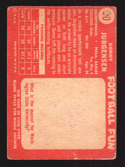 1958 Topps Football Autographed Signed Trading Card #90 Sonny Jurgensen   - TvMovieCards.com