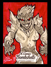 2019 DC Comics Bombshells III Artist Julio Suarez Sketch Card Cryptozoic   - TvMovieCards.com