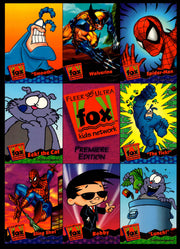 1995 Fox Kids Network Uncut 9 Card Promo Sheet Fleer Ultra Trading Cards   - TvMovieCards.com