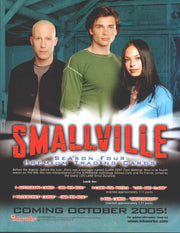 Smallville Season 4 Four Trading Card Dealer Sell Sheet Promotional Sale 2004   - TvMovieCards.com