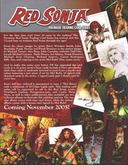 Red Sonja Trading Card Dealer Sell Sheet Sale Ad Dynamic Forces / Inkworks 2005   - TvMovieCards.com