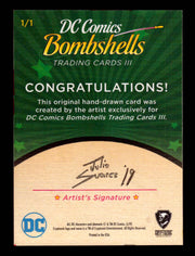 2019 DC Comics Bombshells III Artist Julio Suarez Sketch Card Cryptozoic   - TvMovieCards.com