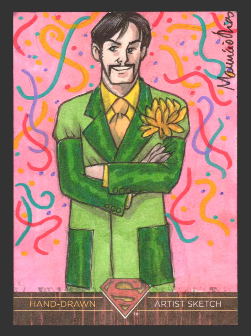 Superman: The Legend 2013 Cryptozoic DC Comics Sketch Card by Mauricio Dias   - TvMovieCards.com