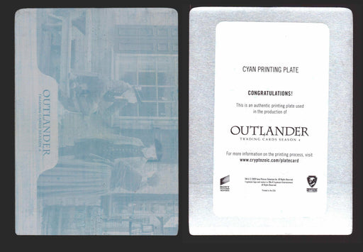 Outlander Season 4 Cyan Metal Printing Plate Chase Trading Card   - TvMovieCards.com