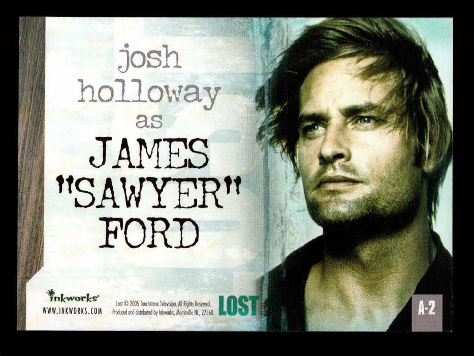 Lost Season 1 One A-2 Josh Holloway as James "Sawyer" Ford Autograph Card   - TvMovieCards.com
