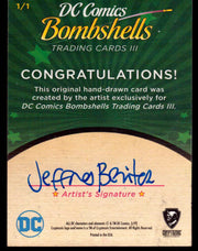 2019 DC Comics Bombshells III Artist Jeffrey Benitez Sketch Card Cryptozoic   - TvMovieCards.com