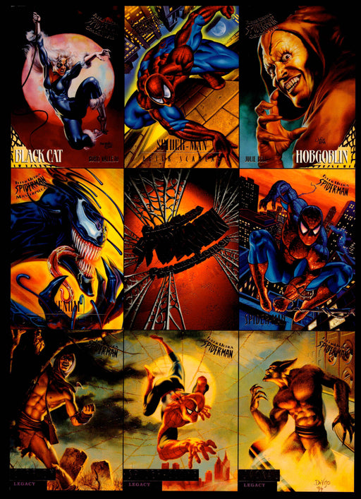 1995 Spiderman Premiere Uncut 9 Card Promo Sheet Fleer Ultra Trading Cards   - TvMovieCards.com