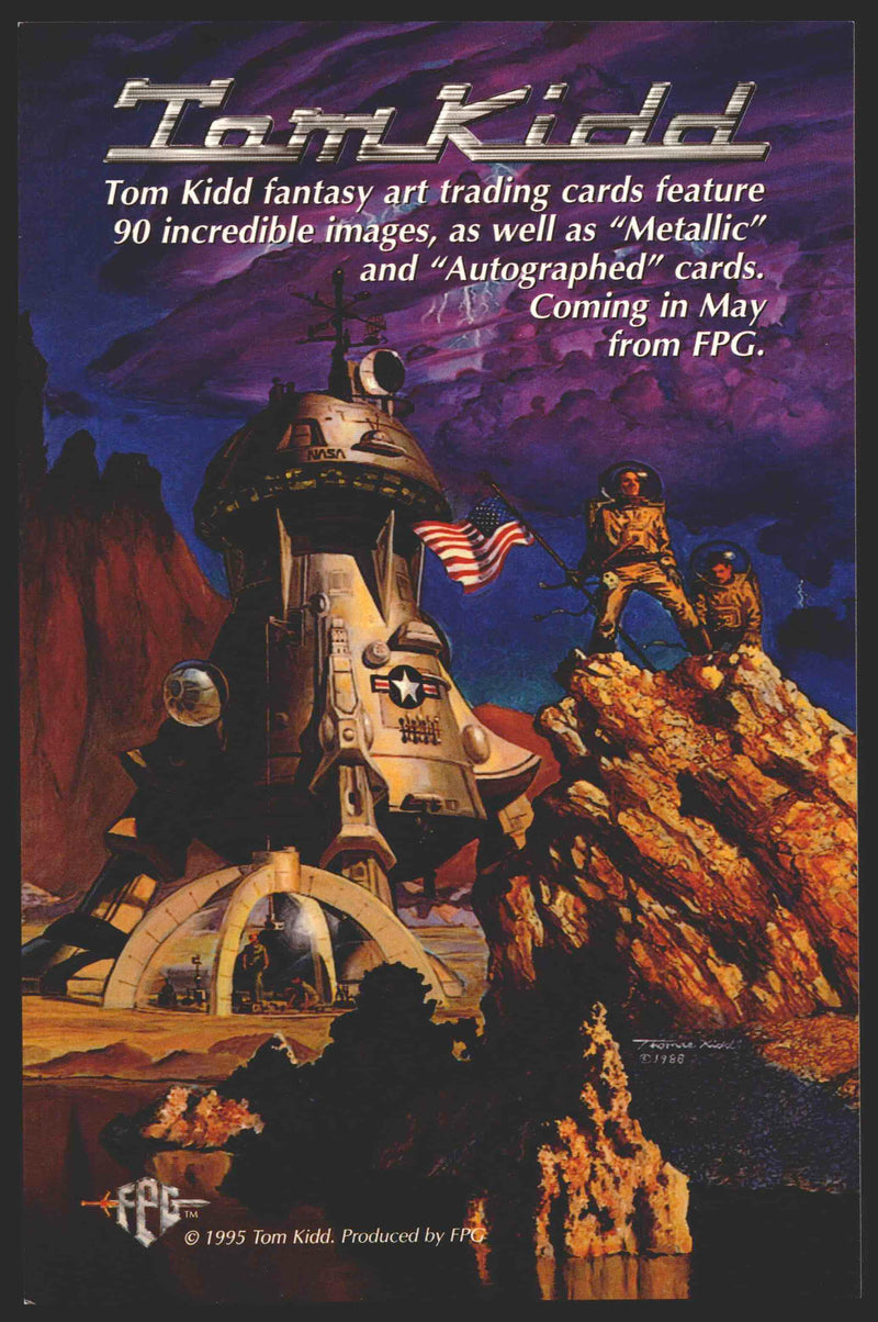 1995 Tom Kidd Oversized Promo Deluxe 28 Trading Card Panel FPG 5 x 7 1/2   - TvMovieCards.com