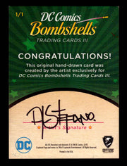 2019 DC Comics Bombshells III Artist Al Stefano Sketch Card Cryptozoic   - TvMovieCards.com