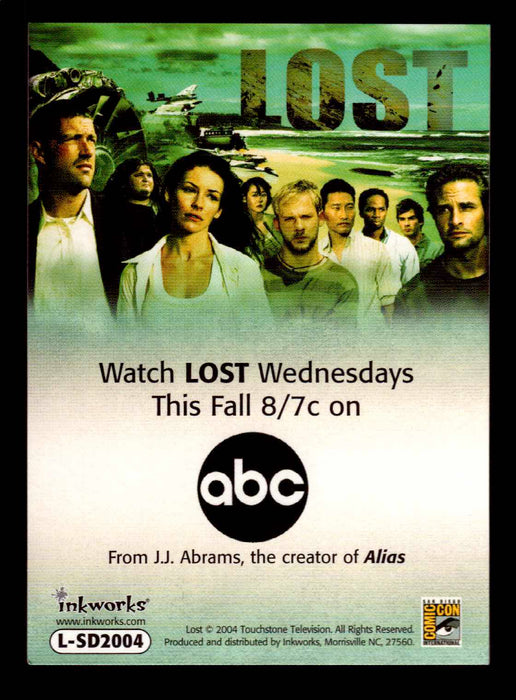 Lost Season 1 One L-SD2004 San Diego Comic Con 2004 Promo Trading Card   - TvMovieCards.com