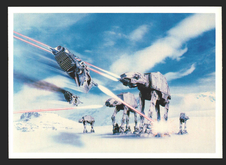 1980 Empire Strikes Back Vintage Photo Cards You Pick Singles #1-30 #22 Hoth AT-AT Battle  - TvMovieCards.com