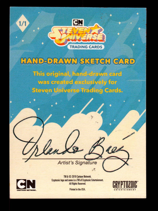 2019 Steven Universe Artist Sketch  Trading Card by Orlando Baez   - TvMovieCards.com