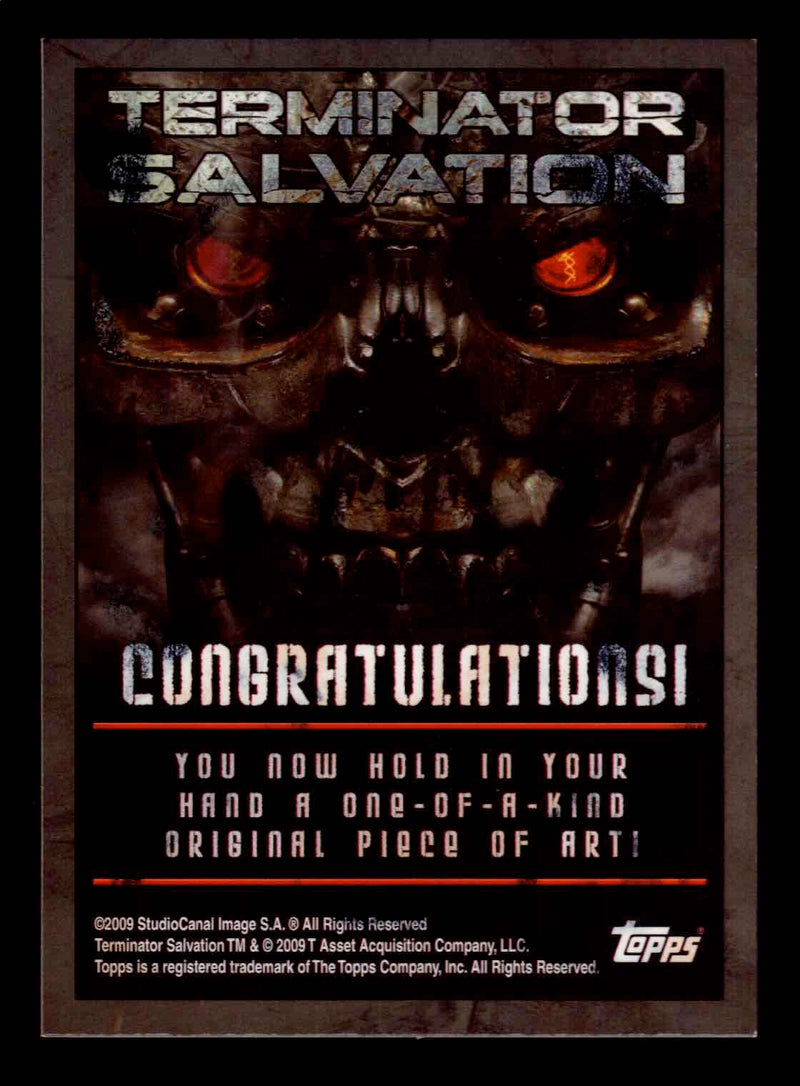 2009 Terminator Salvation Ken Branch Artist Sketch Card 1/1 Topps   - TvMovieCards.com