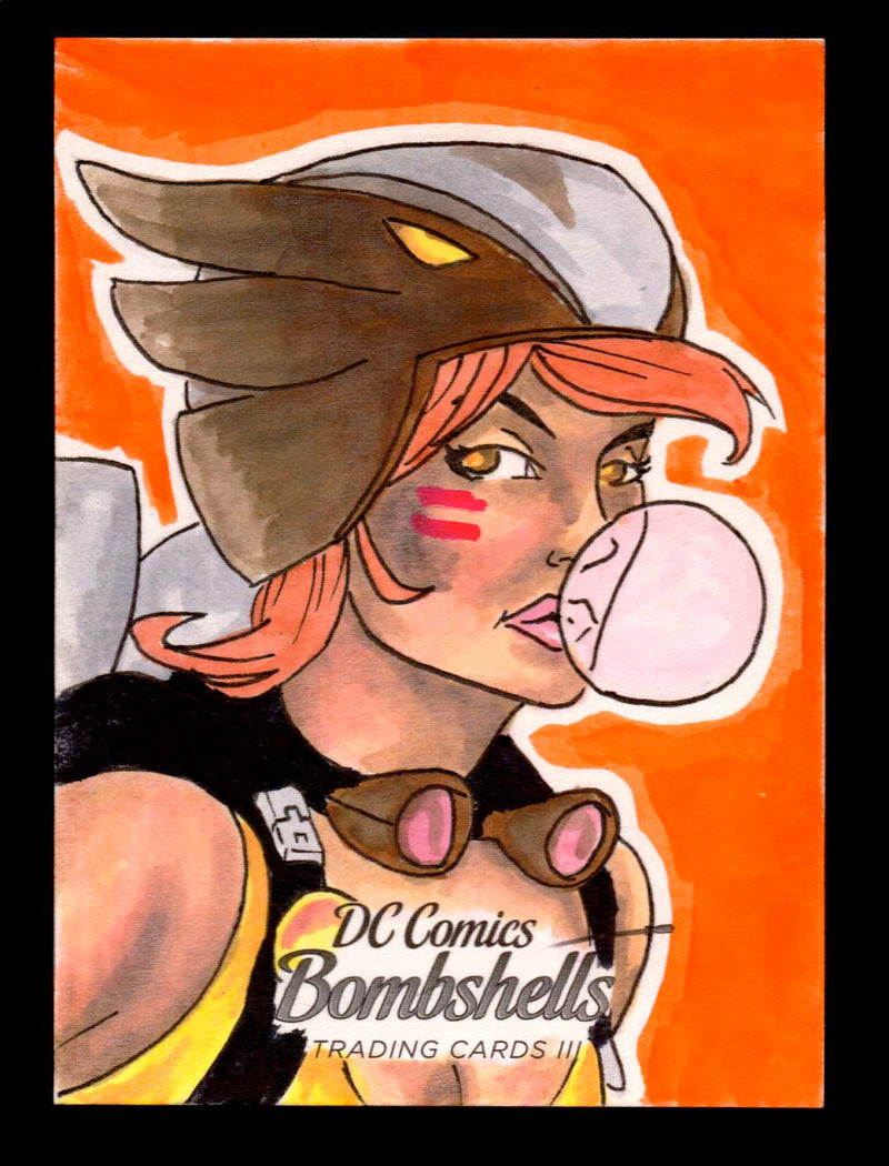 2019 DC Comics Bombshells III Artist Logan Monette Sketch Card Cryptozoic   - TvMovieCards.com