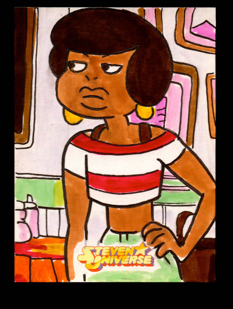 2019 Steven Universe Artist Sketch Card "Jenny Pizza" by Dan Gorman Cryptozoic   - TvMovieCards.com