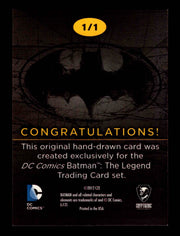 DC Comics Batman: The Legend 2013 Cryptozoic Sketch Card   - TvMovieCards.com