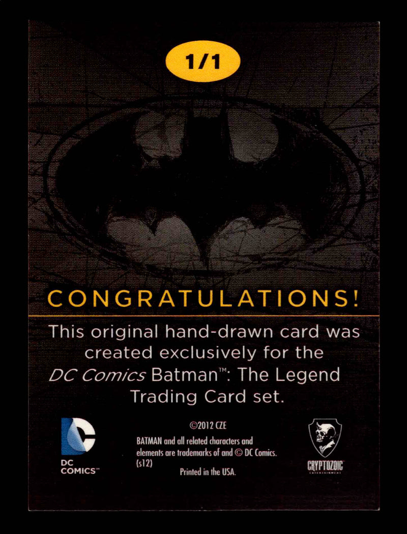 DC Comics Batman: The Legend 2013 Cryptozoic Sketch Card   - TvMovieCards.com