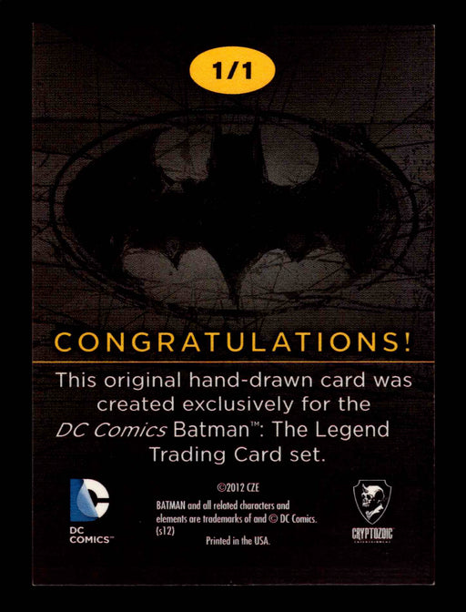 DC Comics Batman: The Legend 2013 Cryptozoic Sketch Card   - TvMovieCards.com