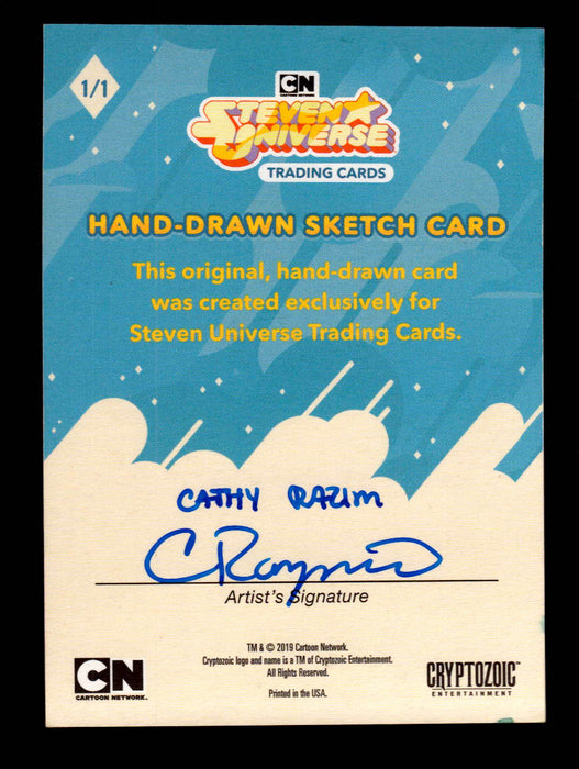 2019 Steven Universe Artist "Sapphire" Sketch Card by Cathy Razim   - TvMovieCards.com