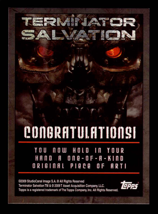 2009 Terminator Salvation Ken Branch Artist Sketch Card 1/1 Topps   - TvMovieCards.com