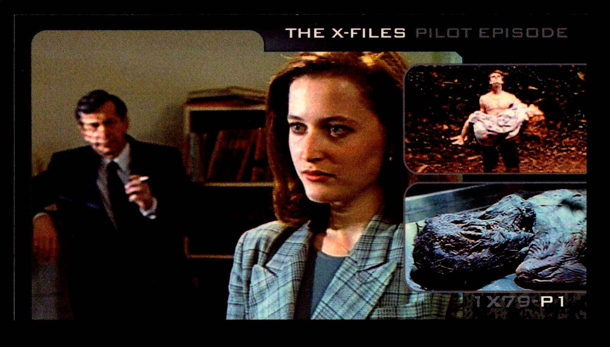 1997 X-Files Showcase P1 Topps Widevision Promo Trading Card   - TvMovieCards.com