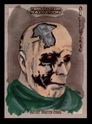 2009 Terminator Salvation Scott Barnett Artist Sketch Card 1/1 Topps   - TvMovieCards.com