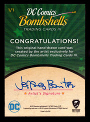 2019 DC Comics Bombshells III Artist Jeffrey Benitez Sketch Card Cryptozoic   - TvMovieCards.com