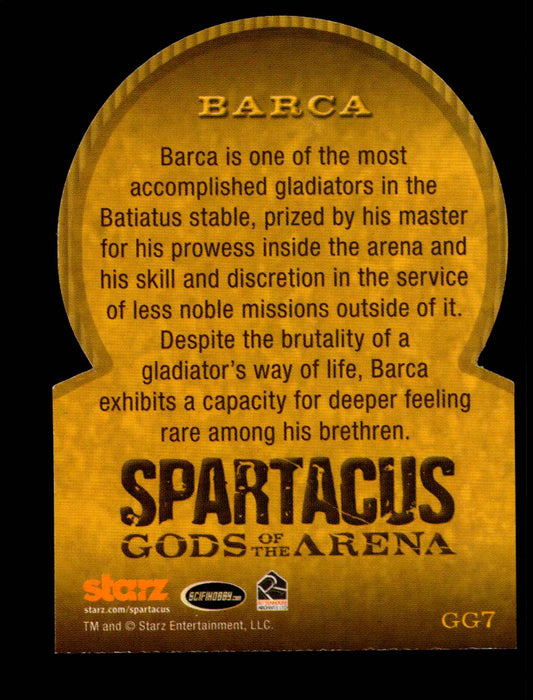 Spartacus Premium Gods of the Arena GG7 Barca Rewards Chase Card   - TvMovieCards.com