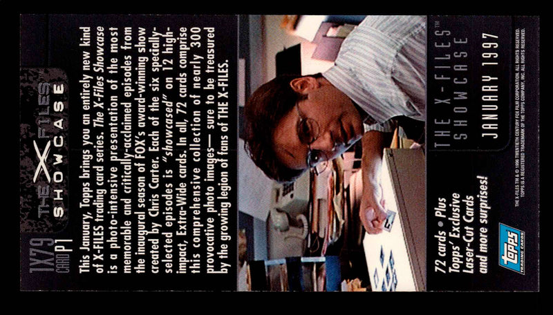 1997 X-Files Showcase P1 Topps Widevision Promo Trading Card   - TvMovieCards.com