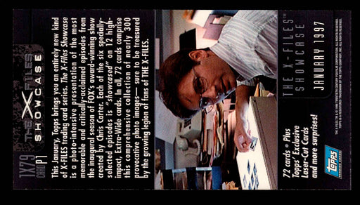 1997 X-Files Showcase P1 Topps Widevision Promo Trading Card   - TvMovieCards.com