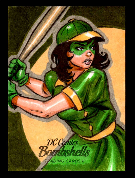 2018 DC Comics Bombshells II Artist Can Baran Sketch Card Cryptozoic   - TvMovieCards.com