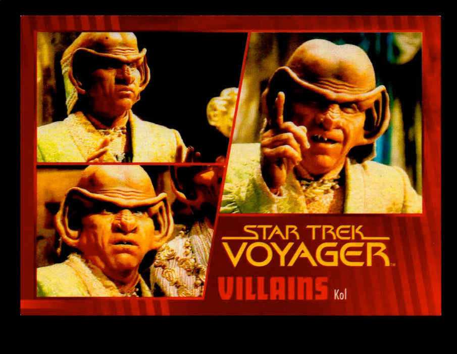 Star Trek Voyager Heroes & Villains Gold Base Parallel Card (1-99) U Pick Single #55  - TvMovieCards.com