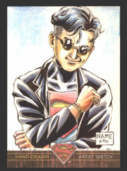 Superman: The Legend 2013 Cryptozoic DC Comics Sketch Card By Eman Casallos NAME   - TvMovieCards.com