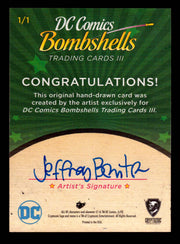 2019 DC Comics Bombshells III Artist Jeffrey Benitez Sketch Card Cryptozoic   - TvMovieCards.com