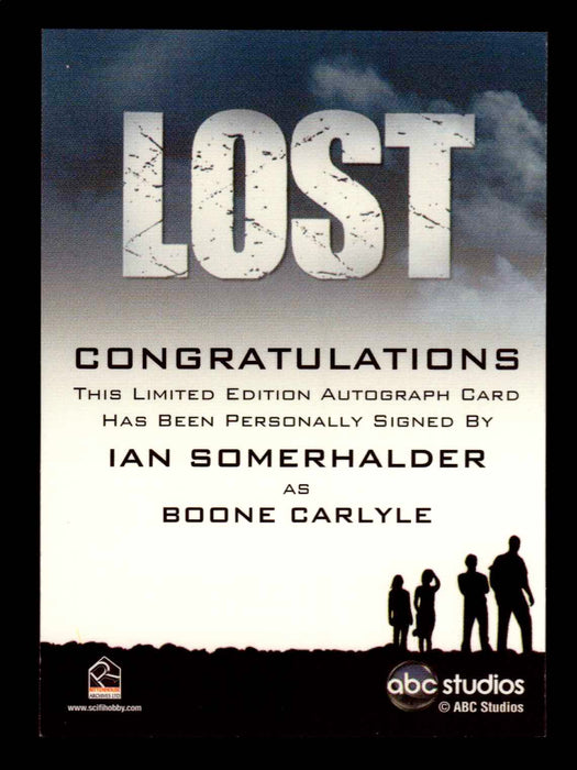 Lost Seasons 1-5 Ian Somerhalder as Boone Carlyle Autograph Card   - TvMovieCards.com