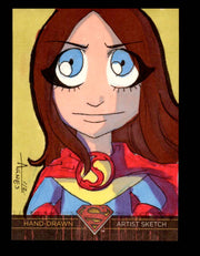 Superman: The Legend 2013 Cryptozoic DC Comics Sketch Card by Agnes Garbowska   - TvMovieCards.com