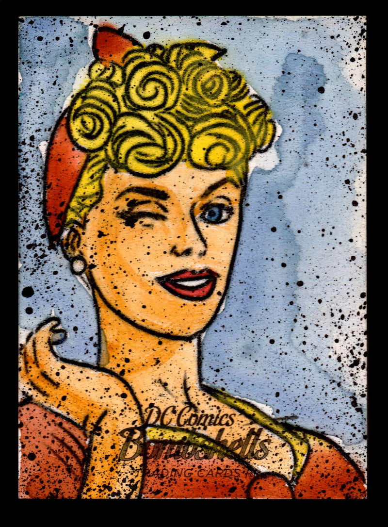 2019 DC Comics Bombshells III Artist Jeffrey Benitez Sketch Card Cryptozoic   - TvMovieCards.com