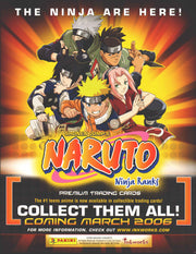 Naruto: Ninja Ranks Trading Card Dealer Sell Sheet Promo Sale 2006   - TvMovieCards.com