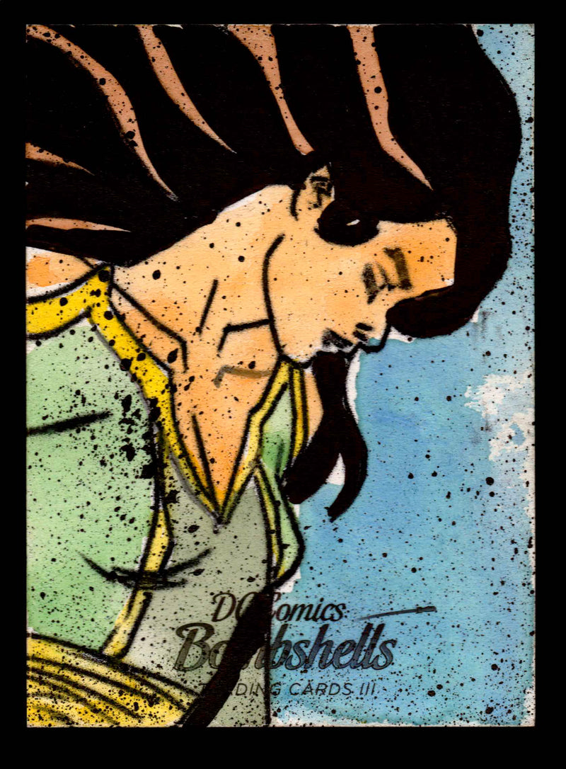 2019 DC Comics Bombshells III Artist Jeffrey Benitez Sketch Card Cryptozoic   - TvMovieCards.com