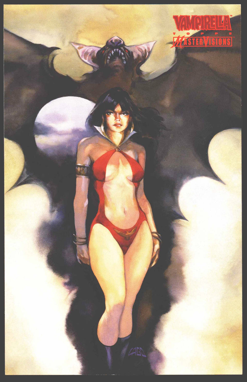 1996 Vampirella Master Visions Oversized Ray Lago Promo Card (10.25 H X 6.5 W)   - TvMovieCards.com