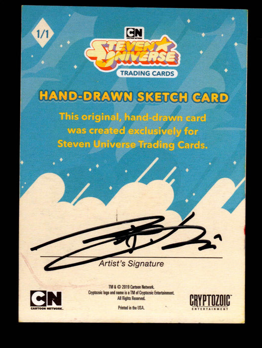 2019 Steven Universe Artist Sketch Card "Steven" by Anthony Sciscioli Cryptozoic   - TvMovieCards.com