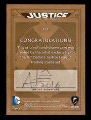 2016 DC Comics Justice League Artist Vinicius Moura Sketch Card Cryptozoic   - TvMovieCards.com
