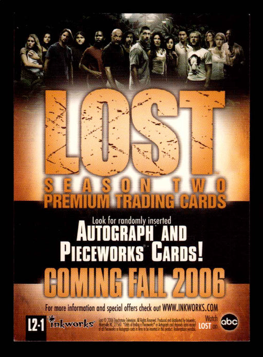 Lost Season 2 Two L2-1 Promo Trading Card Inkworks 2006   - TvMovieCards.com