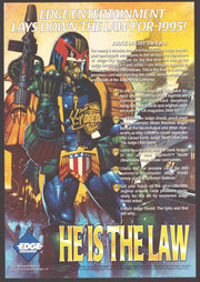 1995 Judge Dredd Uncut 4 Card Panel Promo Prototype Sheet Edge Ent   - TvMovieCards.com