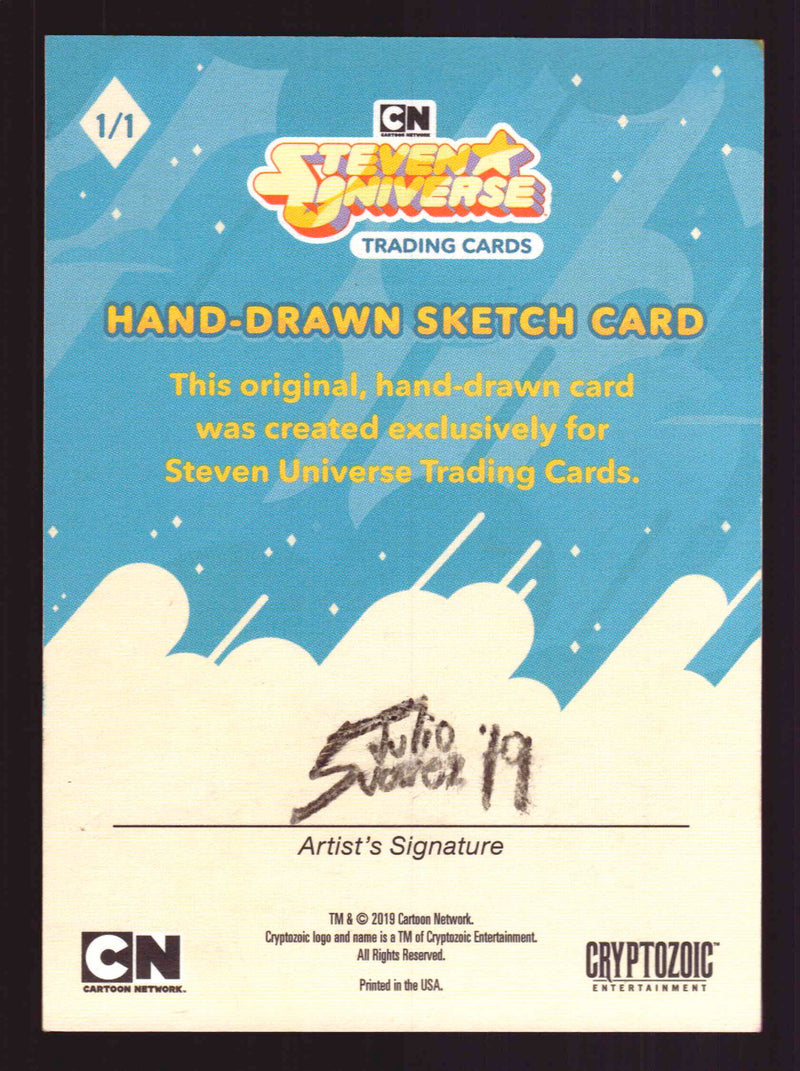 2019 Steven Universe Artist Sketch "Connie" Card by Julio Suarez Cryptozoic   - TvMovieCards.com
