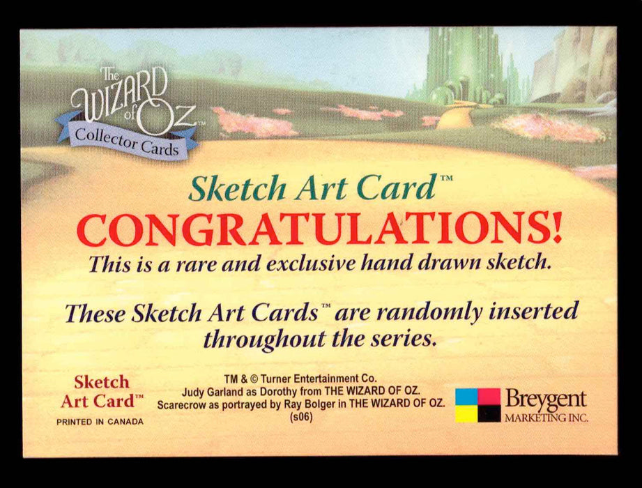Wizard of Oz Sketch Card by John Czop "Dorothy" Breygent 2006   - TvMovieCards.com