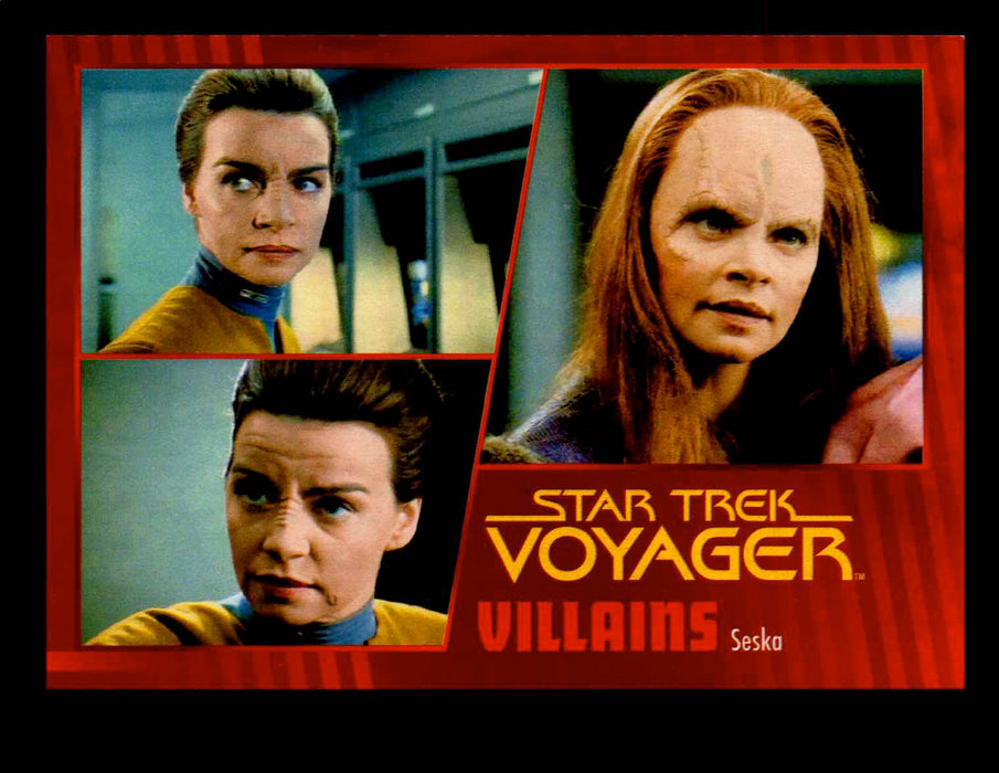 Star Trek Voyager Heroes & Villains Gold Base Parallel Card (1-99) U Pick Single #84  - TvMovieCards.com