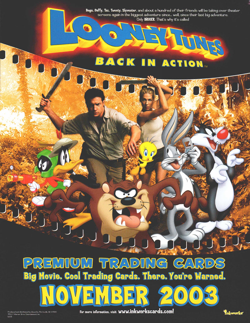 Looney Tunes Back In Action Trading Card Dealer Sell Sheet Sale Ad Inkworks 2003   - TvMovieCards.com