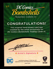 2019 DC Comics Bombshells III Artist Ulisses Gabriel Sketch Card Cryptozoic   - TvMovieCards.com