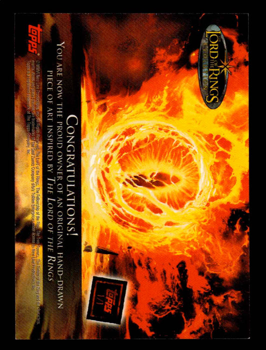 Lord of the Rings Evolution Artist Sketch Trading Card 1/1 by Otis Frampton   - TvMovieCards.com
